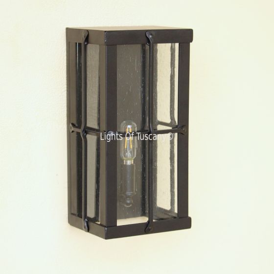 7621-1SD Spanish Contemporary Style Wrought Iron Outdoor Pocket Light