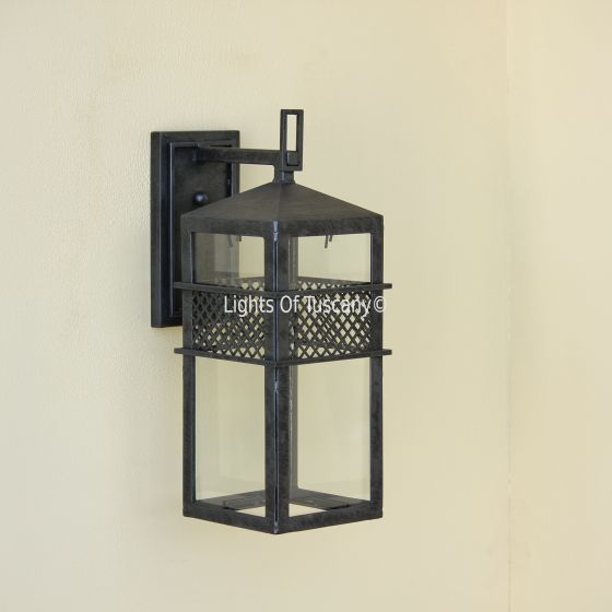 Contemporary style outdoor light lantern.