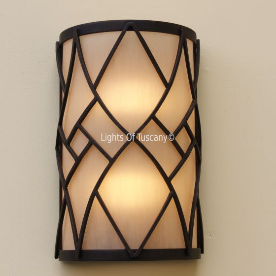 Contemporary Wrought Iron Wall Light