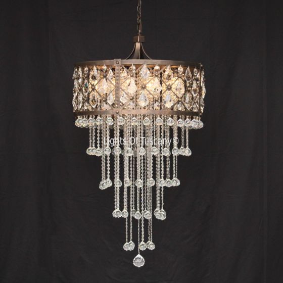 8011-12 Contemporary Crystal Chandelier