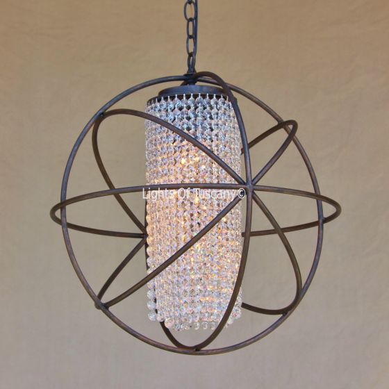 Contemporary Chandelier /Crystal Chandelier-Hand Forged-Wrought Iron