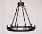 2398-12LG Wrought Iron Contemporary Wrought Iron Chandelier