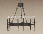 1081-6 Contemporary Spanish Style Wrought Iron Chandelier