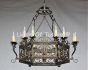 Rustic Gothic Spanish Tuscan Vintage Antique Chandelier