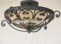 6541-3 Tuscan/ Mediterranean Style Wrought Iron Bowl