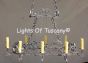  Rustic Tuscan Style Wrought Iron Chandelier