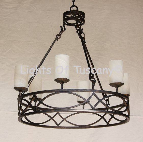 1073-6 Contemporary Rustic Style Chandelier