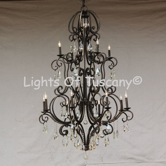 Tuscan-Crystal Chandelier