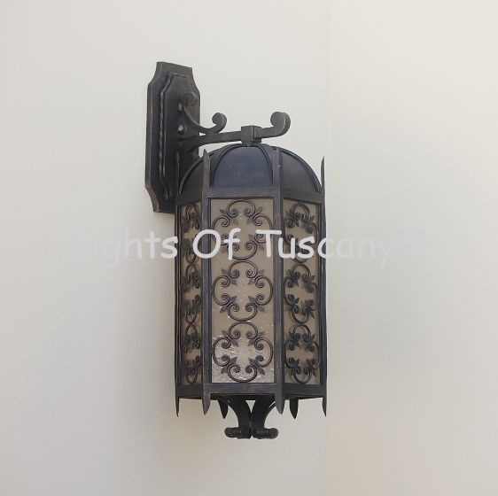 Heavy duty Spanish style outdoor fixture/lantern