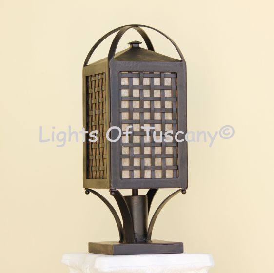 Contemporary outdoor post pier mount light