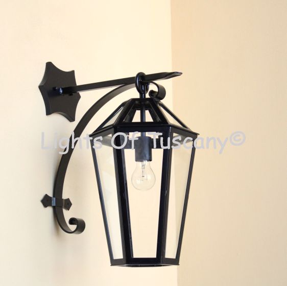8127-1 Contemporary Outdoor Iron Wall Light