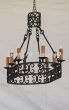 1563-8 Spanish Style Pot rack oval Chandelier