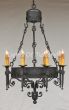 1992-8 Spanish Wrought Iron Chandelier.