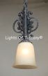 6130-1 6130-1 Spanish / Mediterranean Style Hanging Mini Pendant Light Wrought Iron Vintage