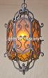 2042-3 Spanish Revival Iron Hanging Pendant Light