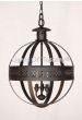 2001-3 Transitional Style Wrought Iron Sphere Chandelier 