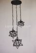 6178-3 Star Light Cluster Iron Hanging Pendant Light