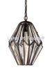 6341-1 Contemporary Mission Style Metal Hanging Pendant Lantern