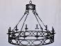 1076-8 Spanish Contemporary Iron Chandelier