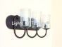 5552-3CRK Rustic Contemporary Bathroom Vanity Light