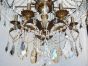 15625-24  European Antique Style Brass Chandelier with Crystals