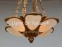 11104-6 Authentic Spanish Alabaster Chandelier
