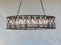 8036-8 Crystal Contemporary Wrought Iron  Chandelier