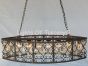 8036-8 Crystal Contemporary Wrought Iron  Chandelier