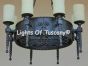 1375-8 Spanish Revival Chandelier