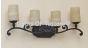 5507-4 Tuscan Style Wrought Iron Bathroom Vanity Light Bar