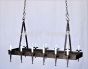 1078-12 Rustic Spanish Iron Linear Chandelier
