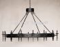 1079-16 Wrought Iron Contemporary Style Chandelier