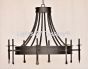 1948-8 Transitional Style Wrought Iron Chandelier