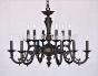 4233-12 European Cast Brass 2 Tier chandelier