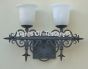 5578-2 Spanish Revival Wrought Iron Bathroom Vanity Light