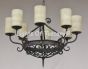 1446-6 Spanish Wrought Iron Chandelier