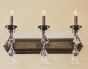 5820-3 Mediterranean/Tuscan Style Bathroom Vanity Light with Crystals