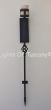5420-1 Rustic Spanish/Mediterranean Style Wrought Iron Torch Wall Light