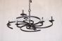1036-8 Contemporary Wrought Iron Chandelier