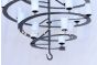 1041-25GL Wrought Iron Spiral Chandelier