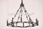 1065-10 Rustic Transitional Iron Chandelier