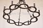 1065-10 Rustic Transitional Iron Chandelier