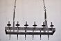 1078-12 Rustic Spanish Iron Linear Chandelier