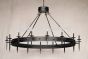 1079-16 Wrought Iron Contemporary Style Chandelier