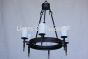 1083-6 Transitional Wrought Iron Chandelier