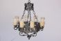 1106-8 Spanish Revival / Mediterranean Style Iron Chandelier