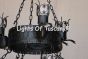 1713-9 Gothic Castle Large Iron Chandelier with Dragon Desisn