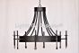 1948-8 Transitional Style Wrought Iron Chandelier