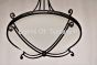 2442-5 Mediterranean Transitional Style Wrought Iron Bowl Pendant Light
