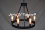 2800-6 Contemporary / Transitional Wrought Iron Chandelier 